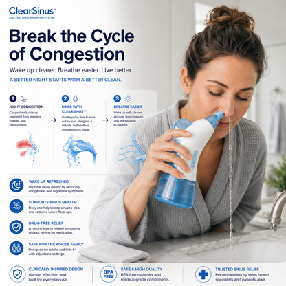 Electric Nasal Rinse System with Dual Tank