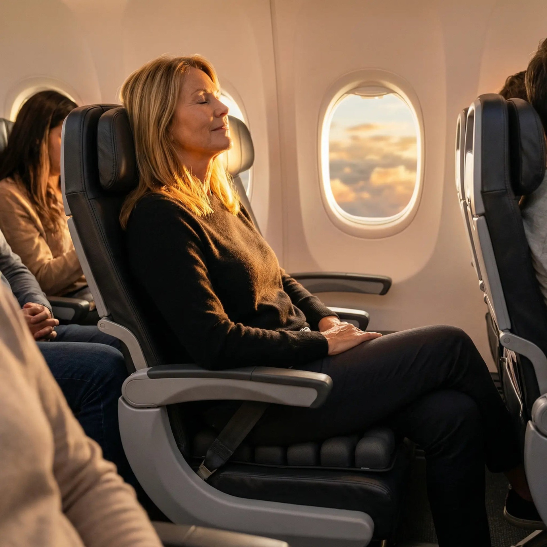Inflatable Seat Cushion for Long Flights