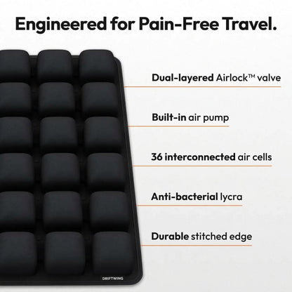Inflatable Seat Cushion for Long Flights